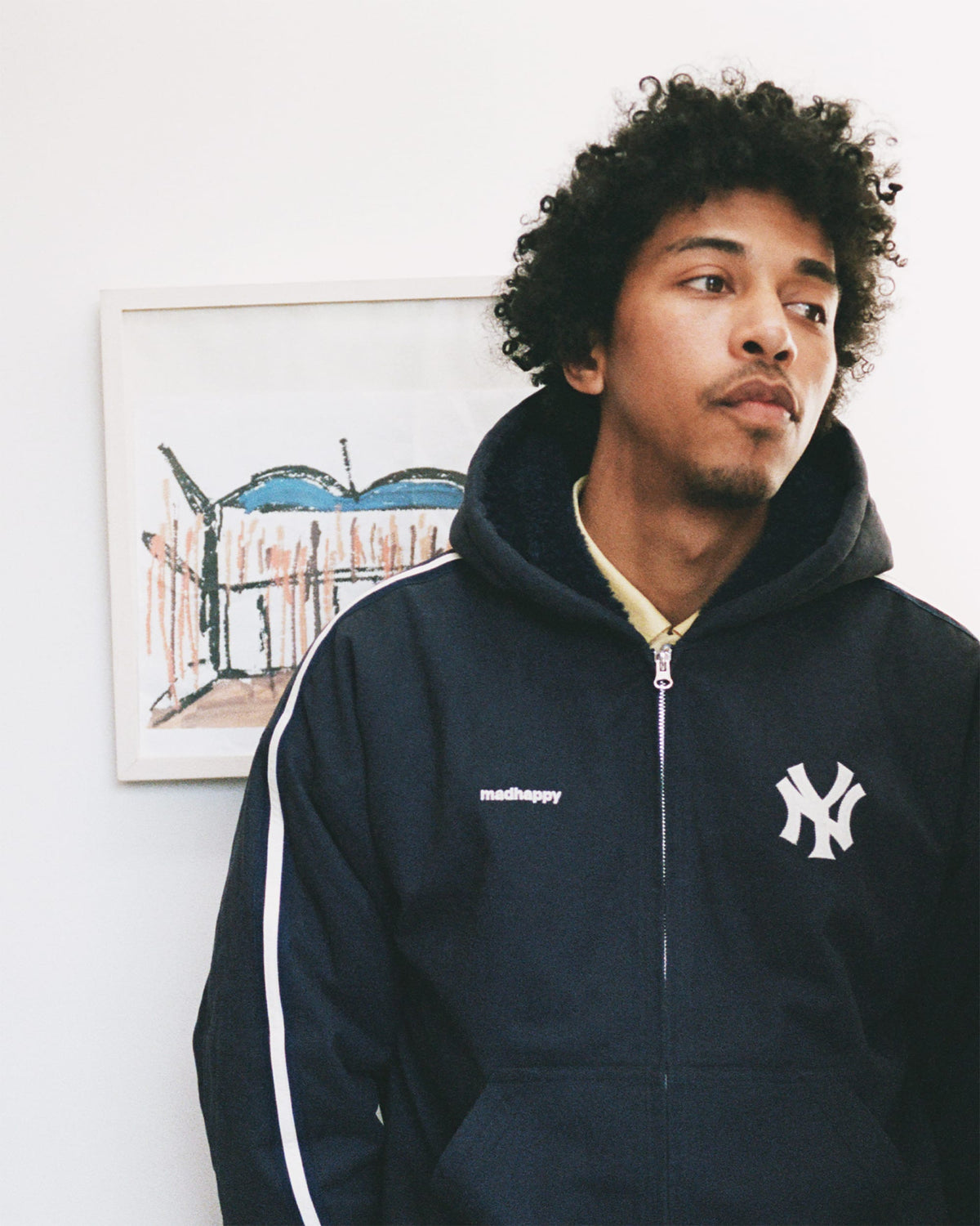 Yankees Hooded Baseball Jacket - Image 5