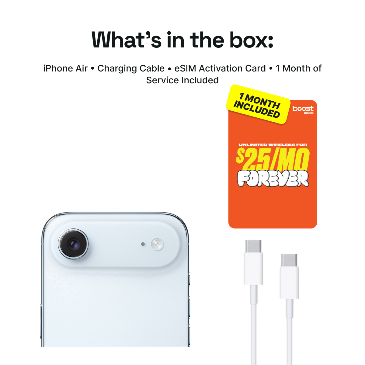iPhone Air Connected Pack (Unlocked) + 1 Month Boost Mobile - Image 2