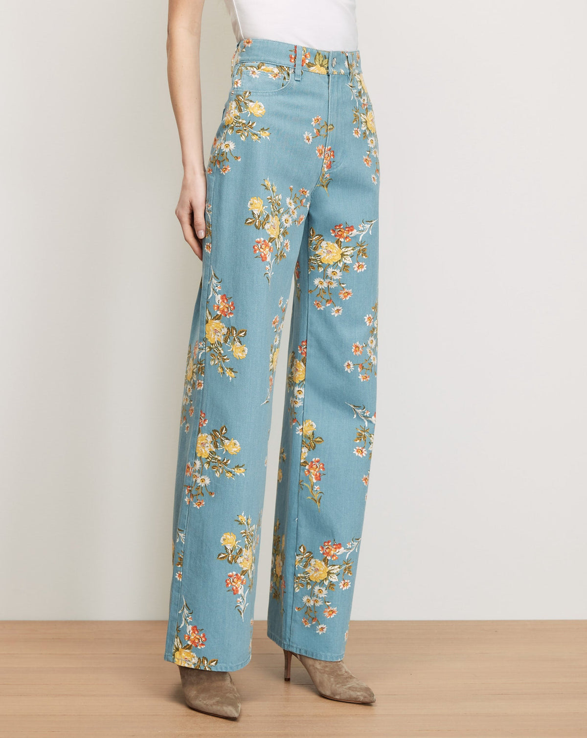 Taylor Floral Wide-Leg Jean - Image 2