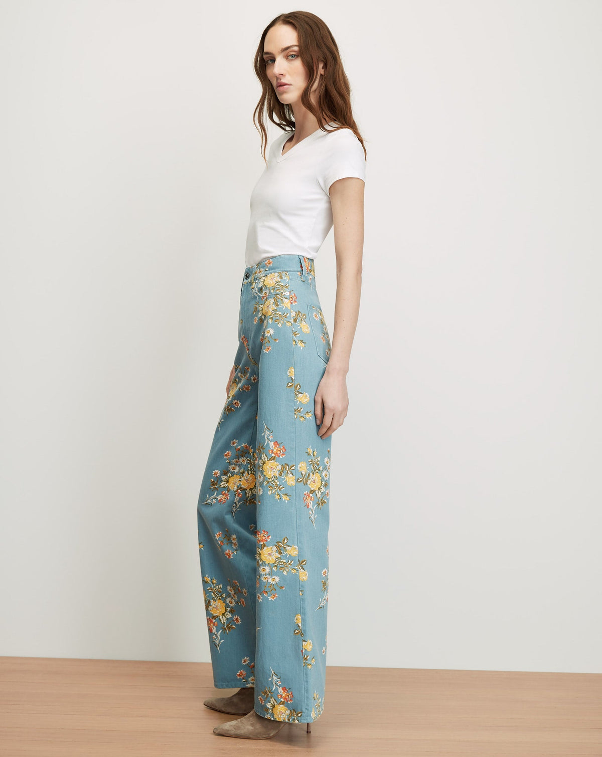 Taylor Floral Wide-Leg Jean - Image 3