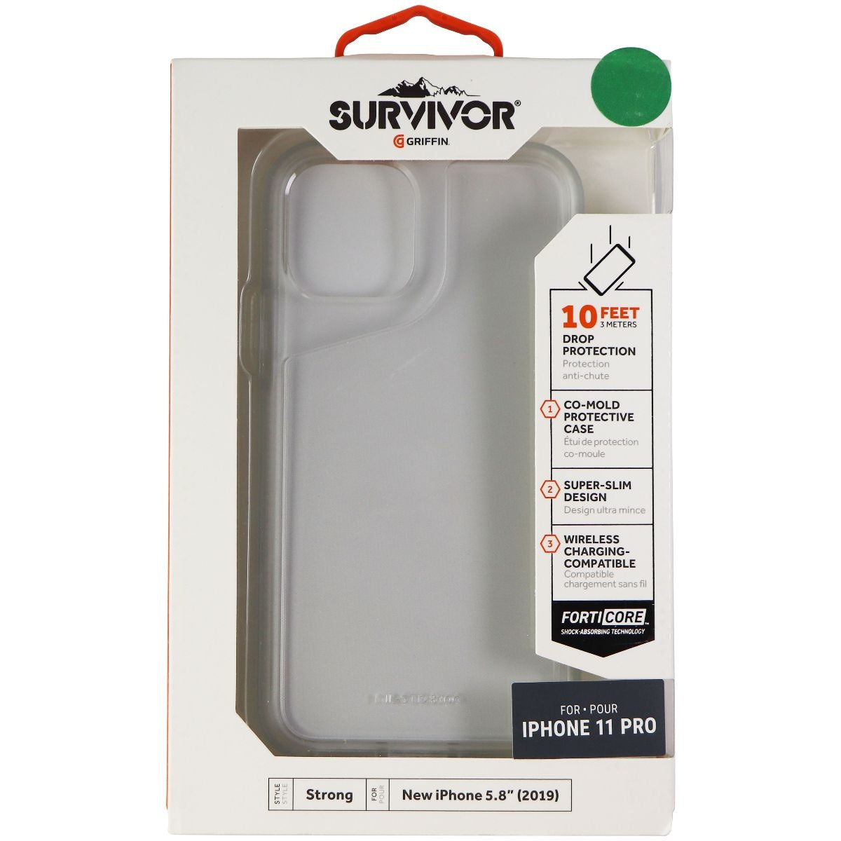 Griffin Survivor Strong Series Case for Apple iPhone 11 Pro - Clear - New