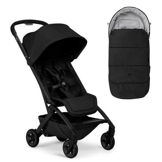 Joolz Aer2 Lightweight Compact Stroller + Footmuff Bundle - Space Black