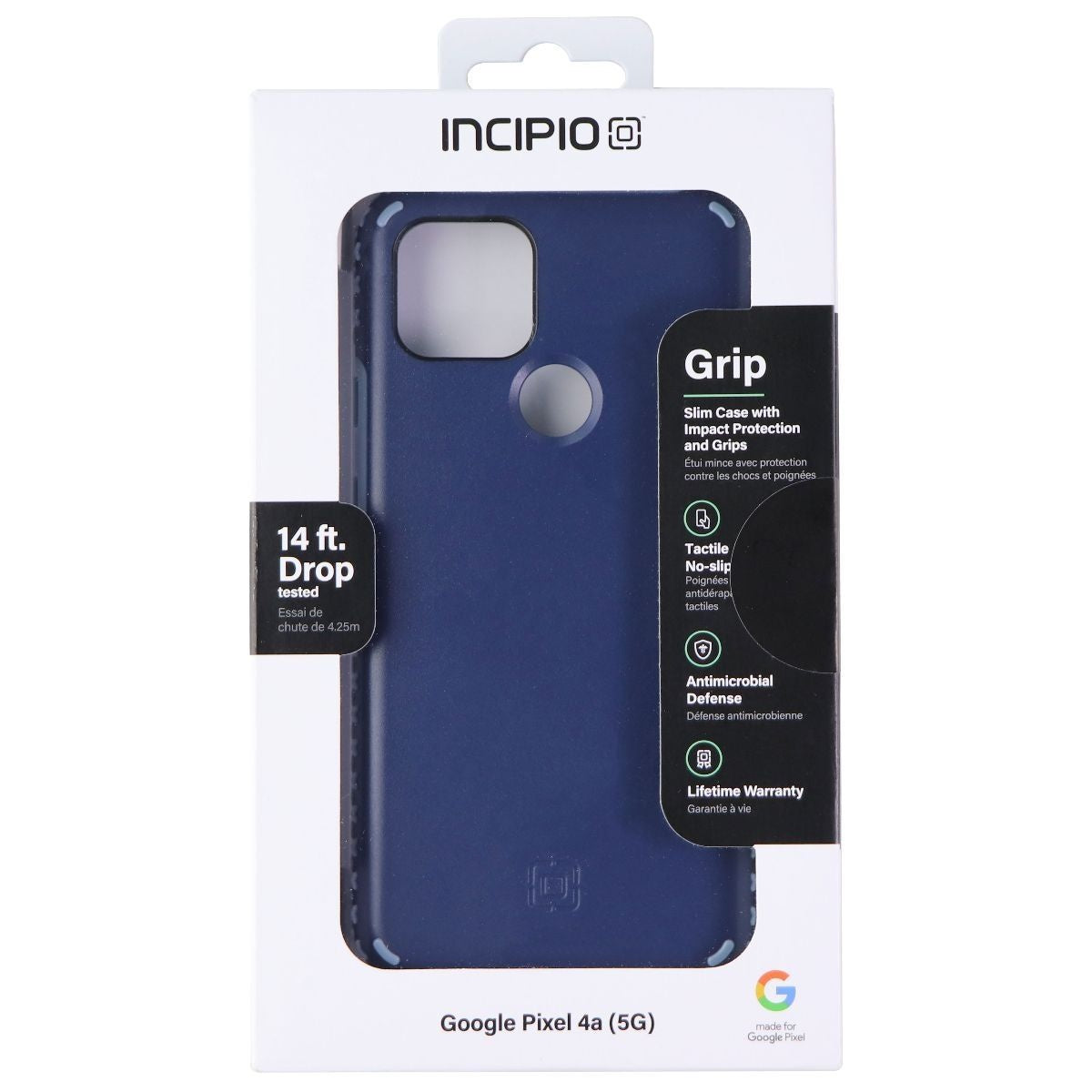 Incipio Grip Series Hard Case for Google Pixel 4a (5G) - Midnight Blue - New - Image 4