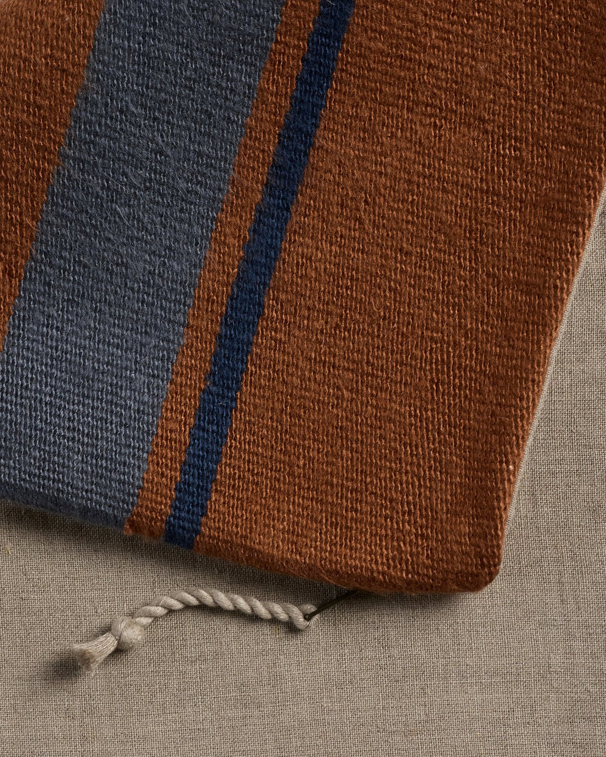 Kilim Mini Lumbar Pillow Cover (Tobacco and Dusk) - Image 3