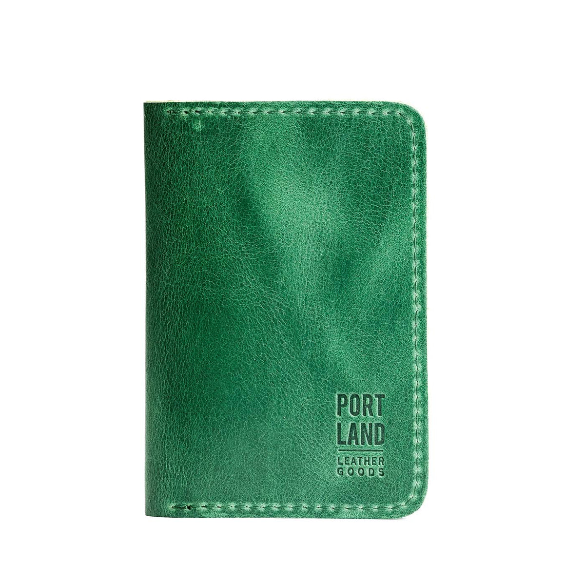 'Almost Perfect' Leather Modern Passport Holder - Cowboy Mint