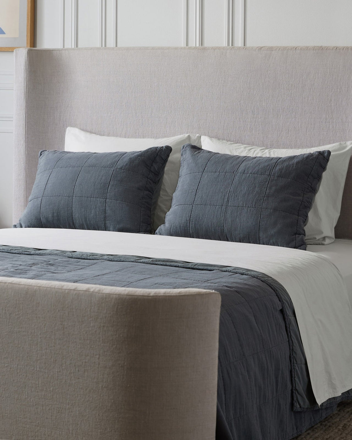 Linen Box Quilted Sham Set (Dusk) - Image 2