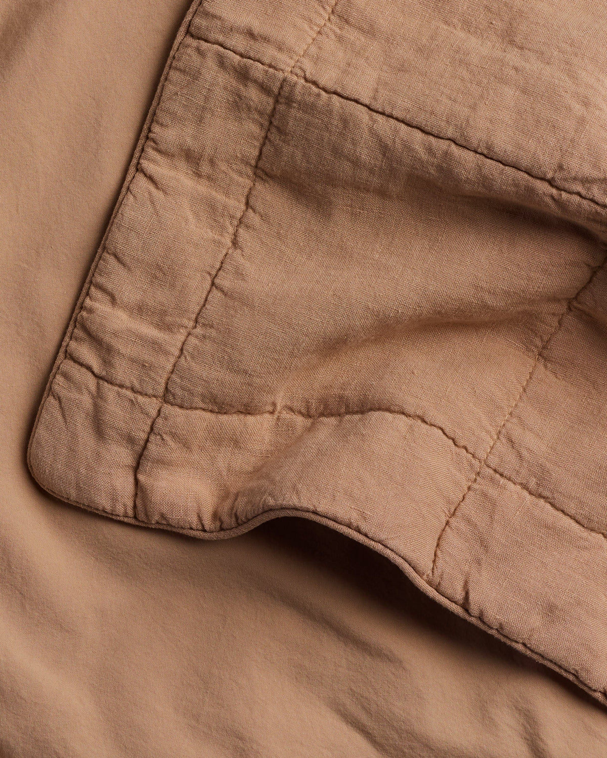 Linen Box Quilted Sham Set (Adobe) - Image 3