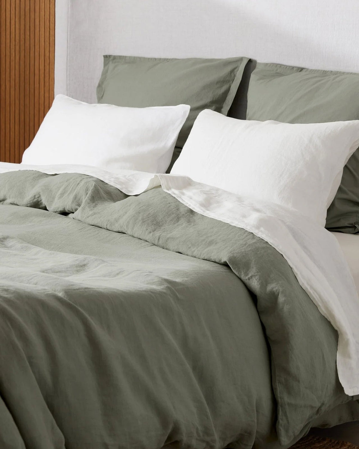 Linen Duvet Cover (Moss) - Image 4