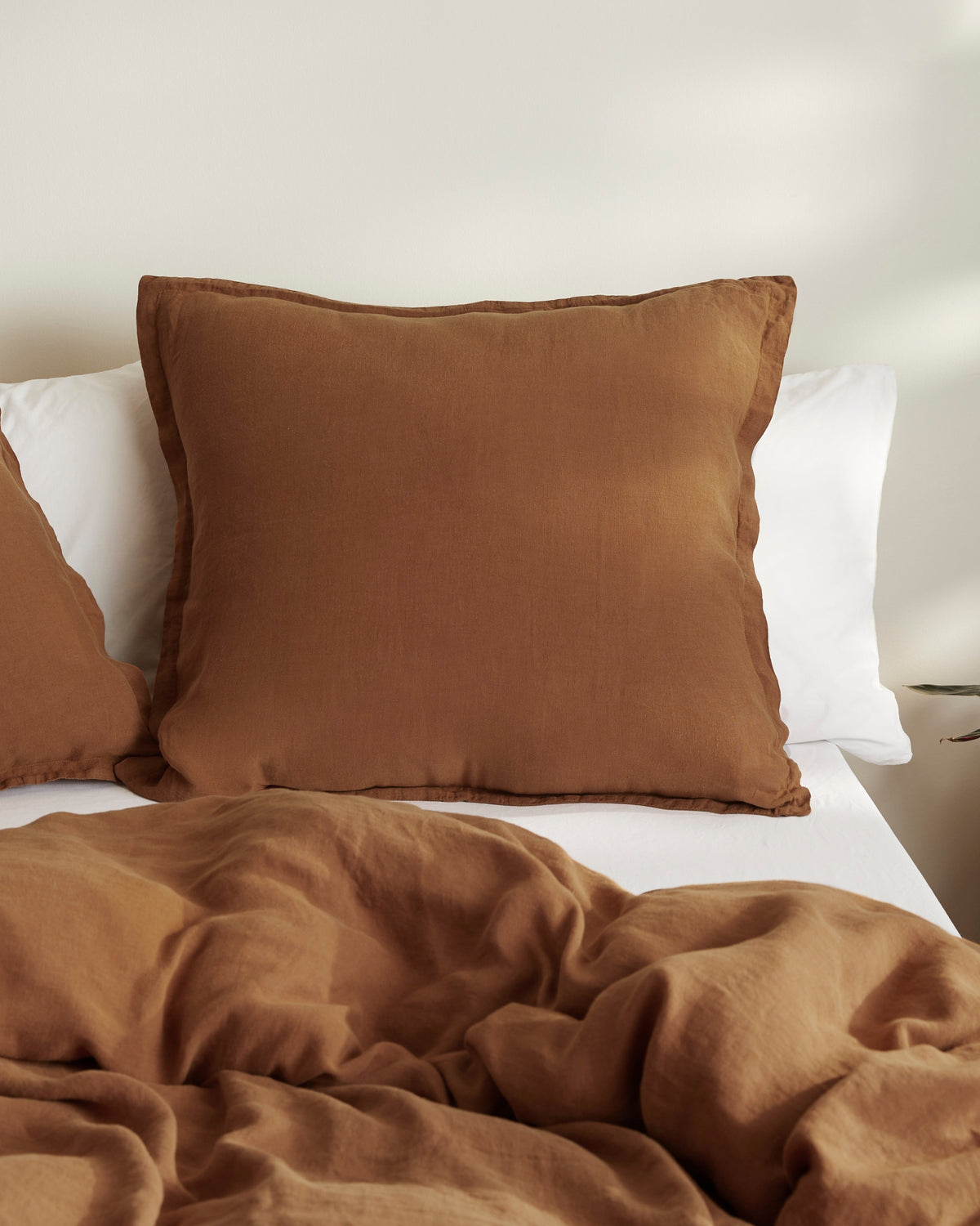 Linen Euro Sham (Tobacco) - Image 2