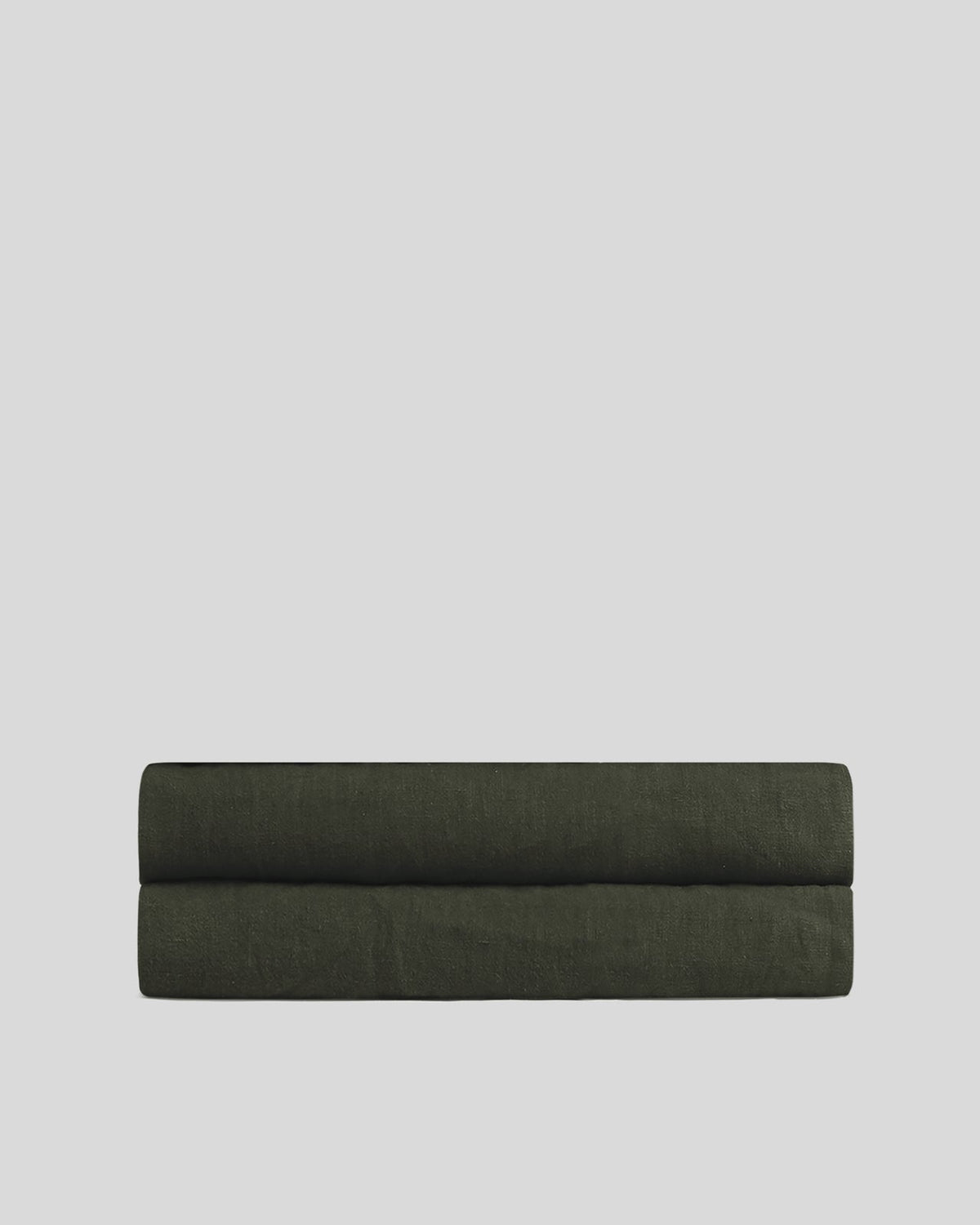Linen Fitted Sheet (Evergreen)