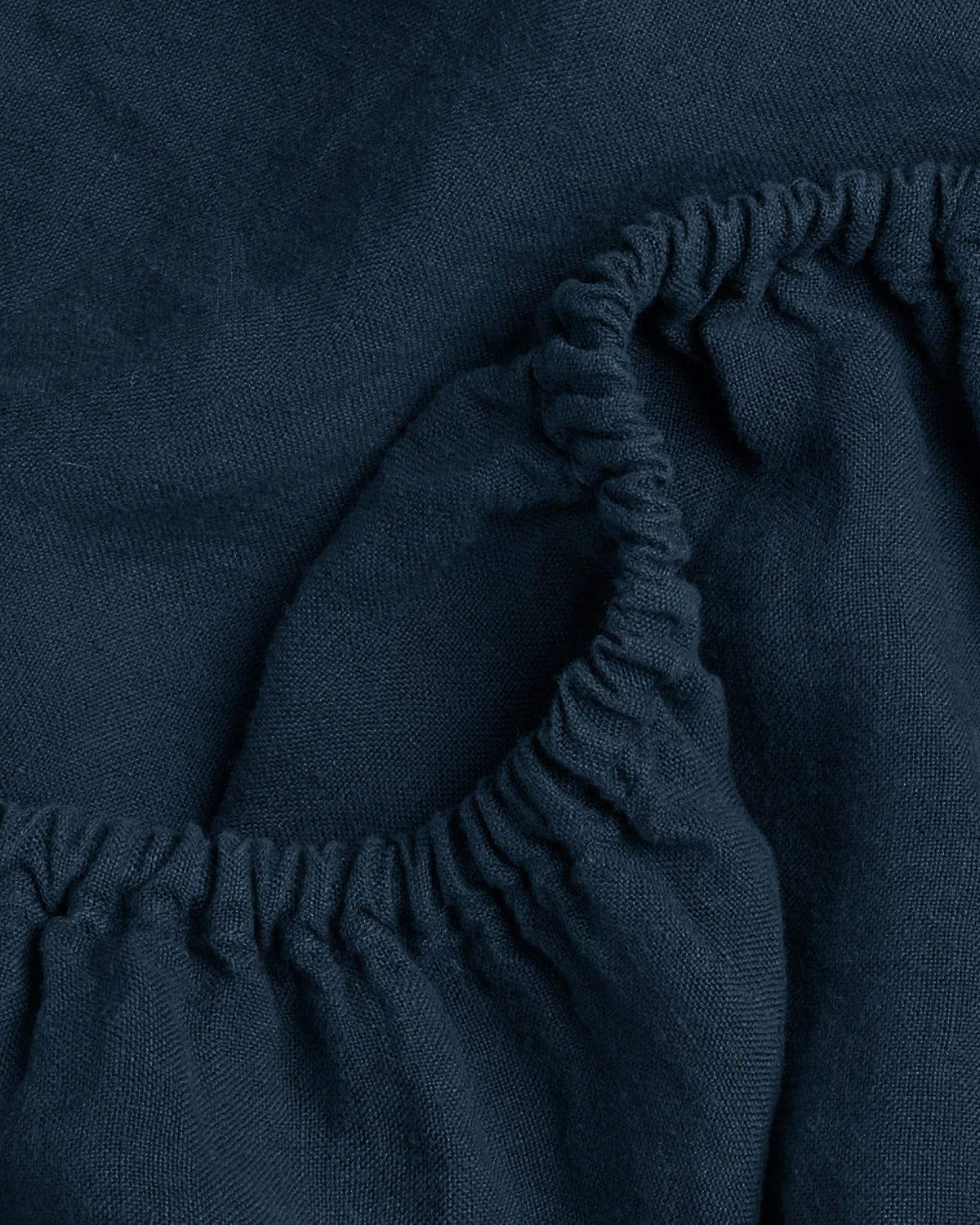 Linen Fitted Sheet (Ink) - Image 3