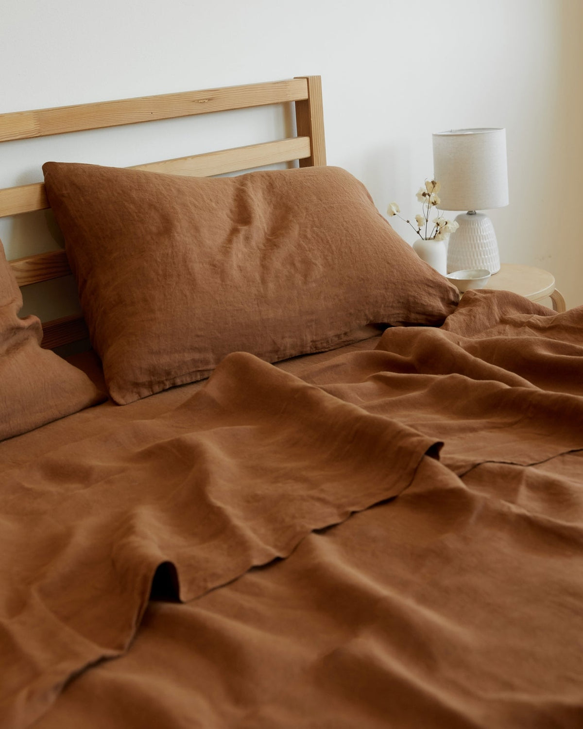 Linen Pillowcase Set (Tobacco) - Image 2