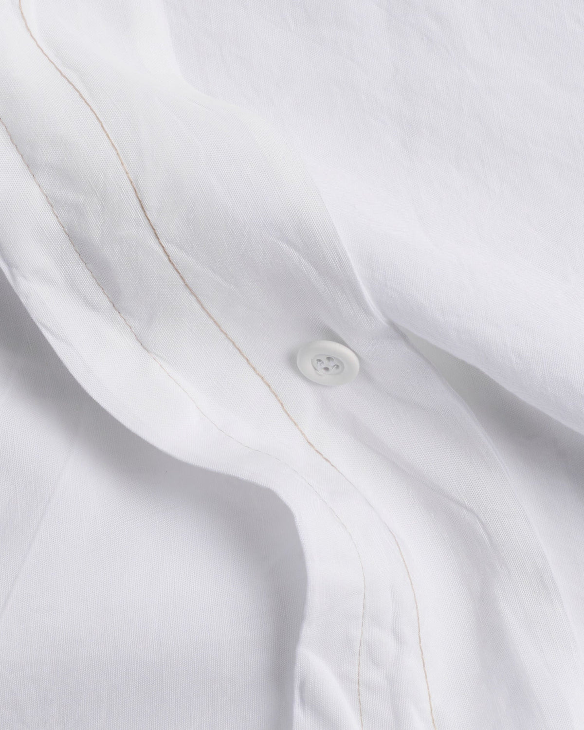 Linen Tencel Duvet Cover Set - White K/CK - Image 3