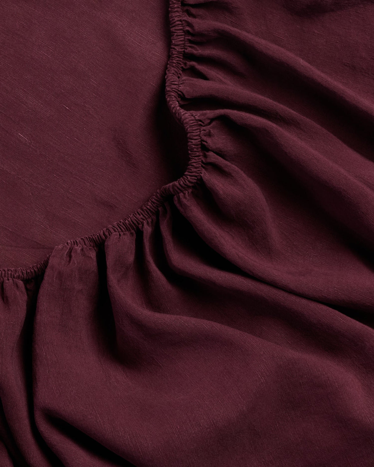 Linen Tencel Top Sheet (Garnet) - Image 3