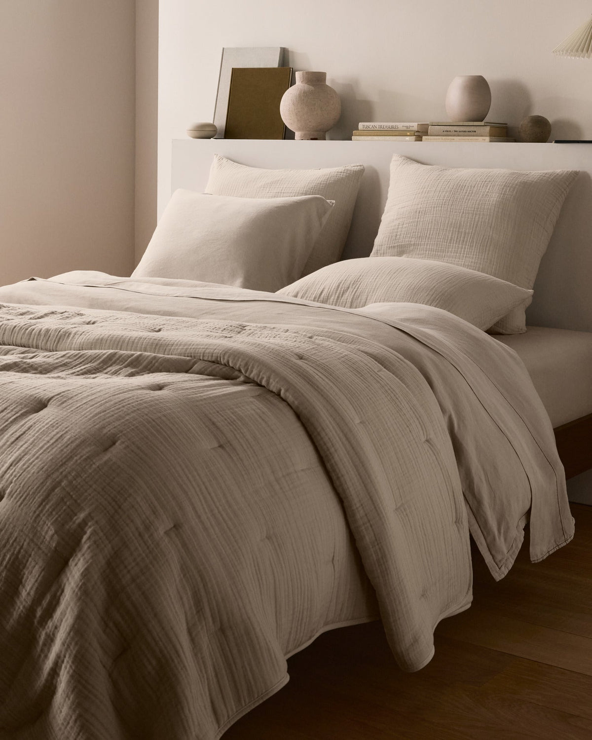 Linen Tencel Fitted Sheet (Bone) - Image 4