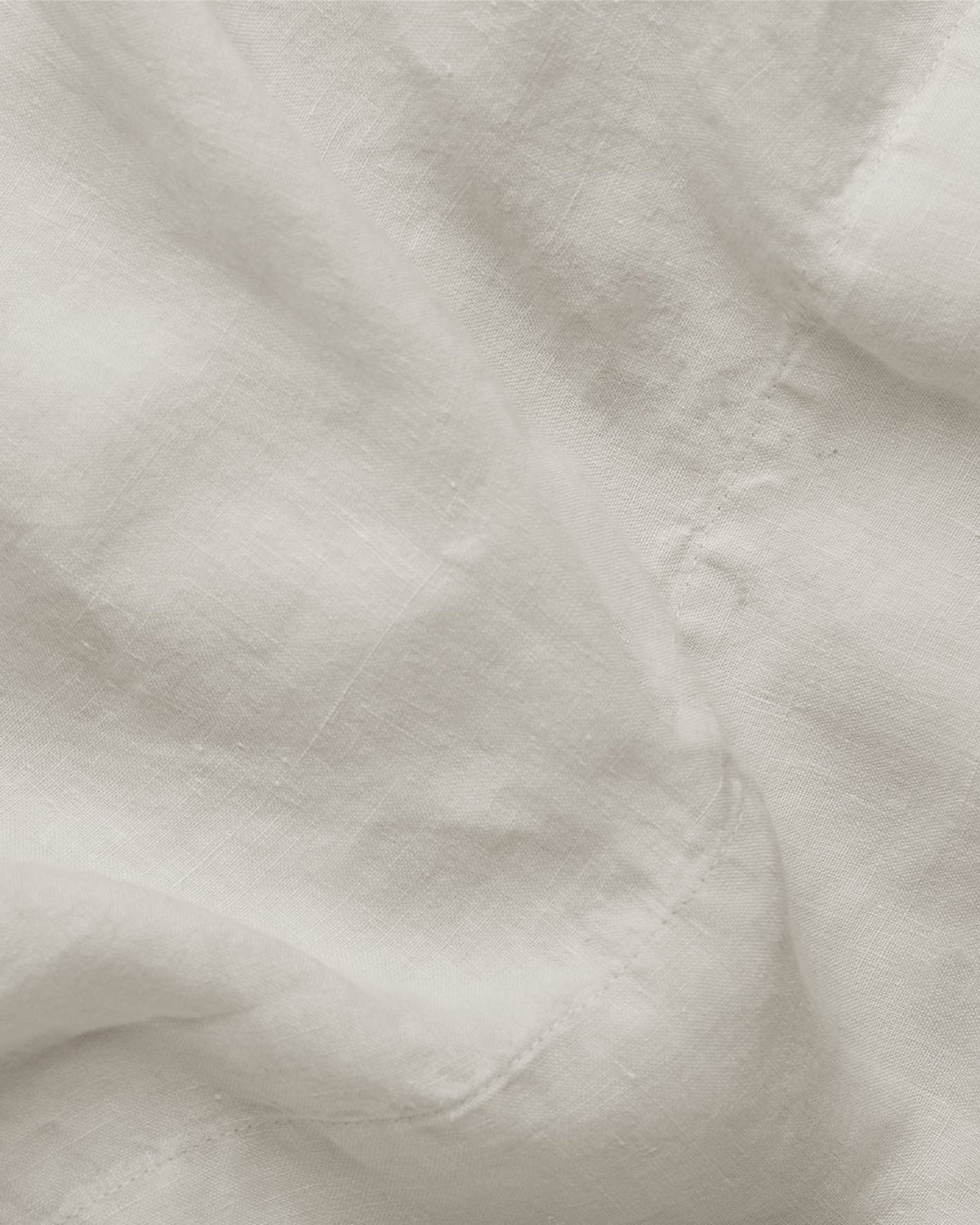 Linen Top Sheet - Bone - Image 3