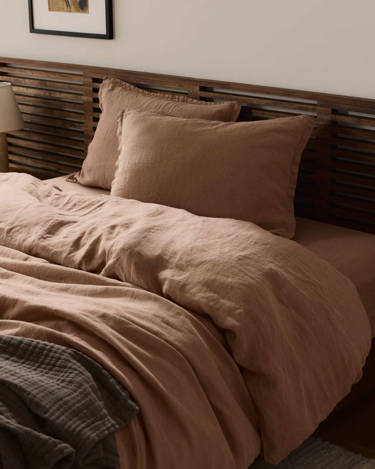 Linen Duvet Cover Set - Adobe K/CK - Image 2