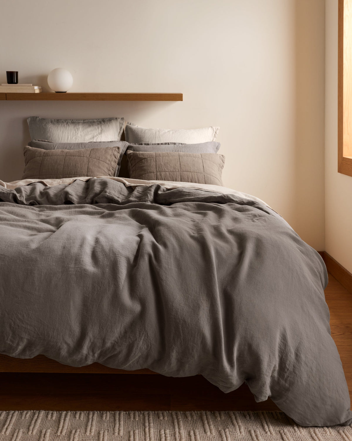 Linen Duvet Cover (Pebble) - Image 2