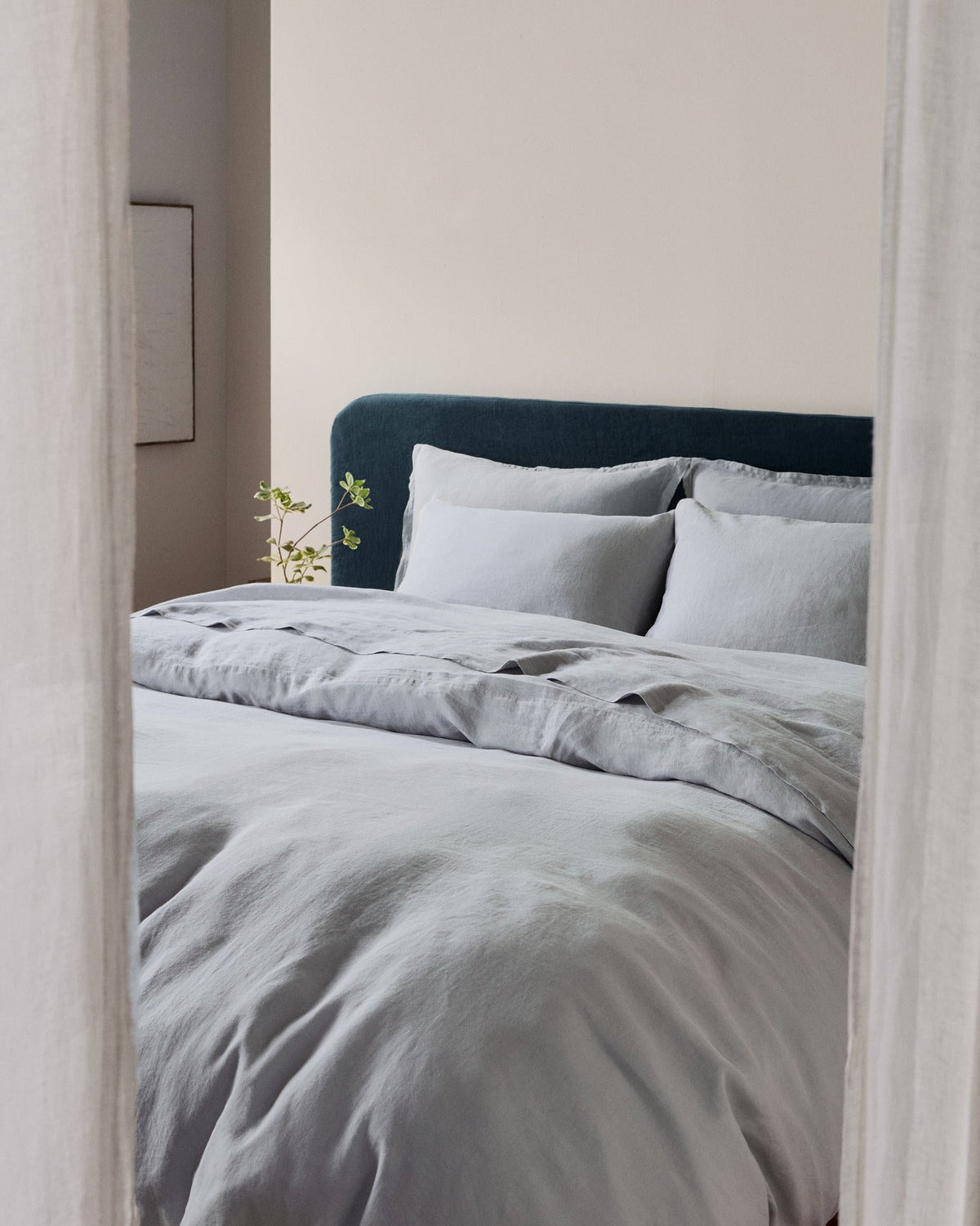 Linen Top Sheet (Sky) - Image 4