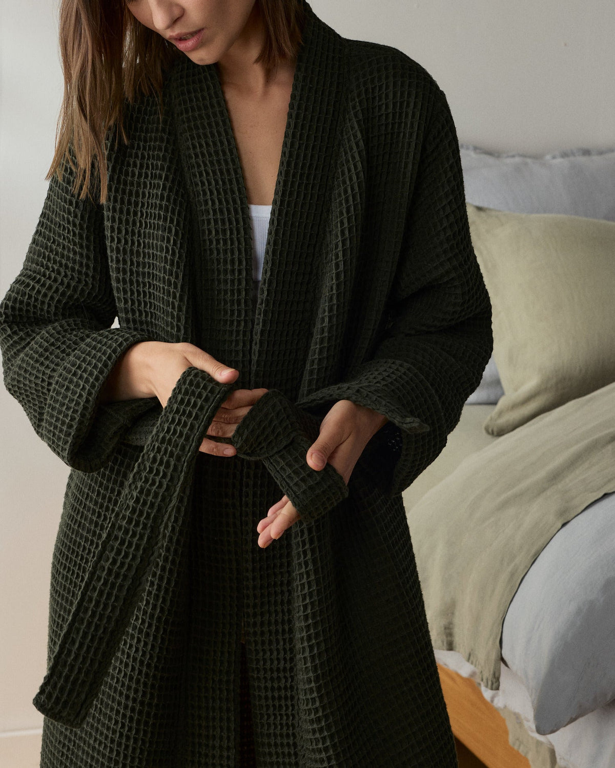 Waffle Robe (Evergreen) - Image 4