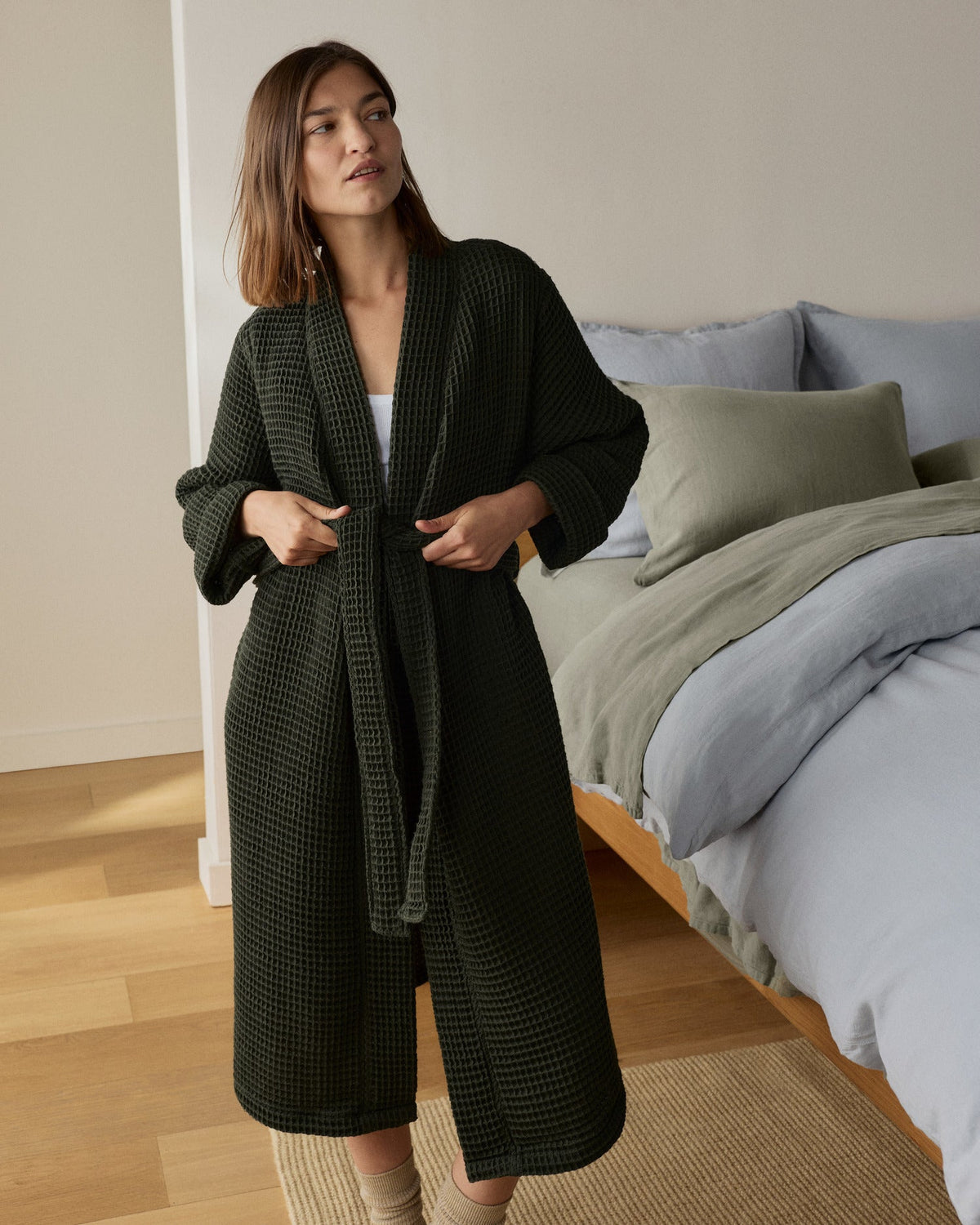 Waffle Robe (Evergreen) - Image 2
