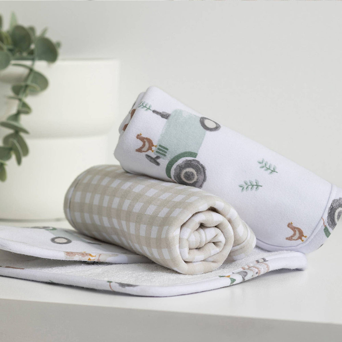 Living Textiles 5pc Bath Gift Set - Tractor Ride - Image 2