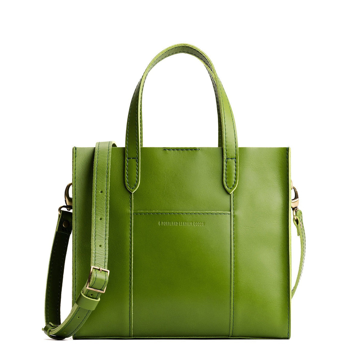 'Almost Perfect' Lola Crossbody Tote - Green Apple