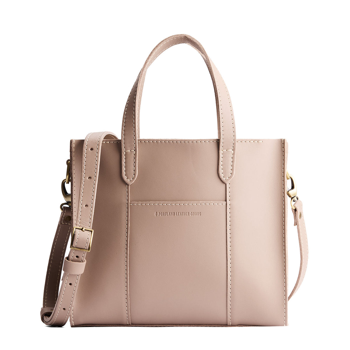 'Almost Perfect' Lola Crossbody Tote - Stone / Zipper
