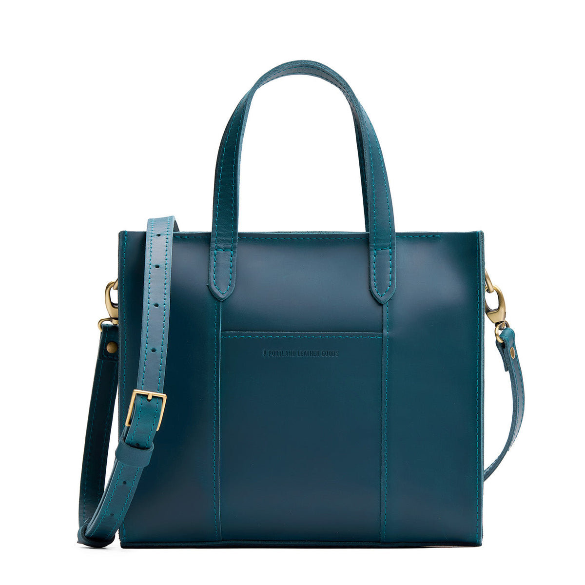 'Almost Perfect' Lola Crossbody Tote - Westward Blue / Zipper
