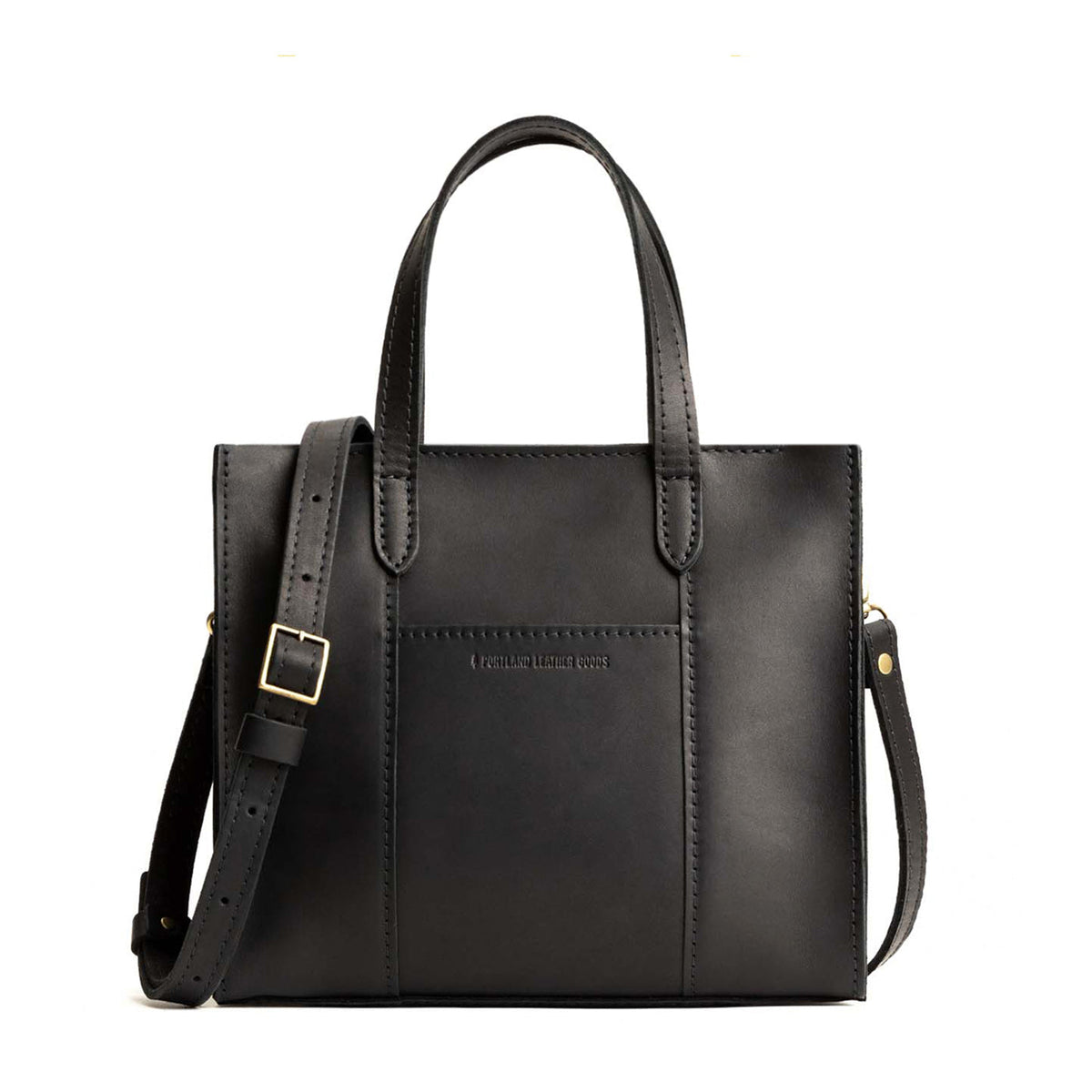 'Almost Perfect' Lola Crossbody Tote - Black / Zipper