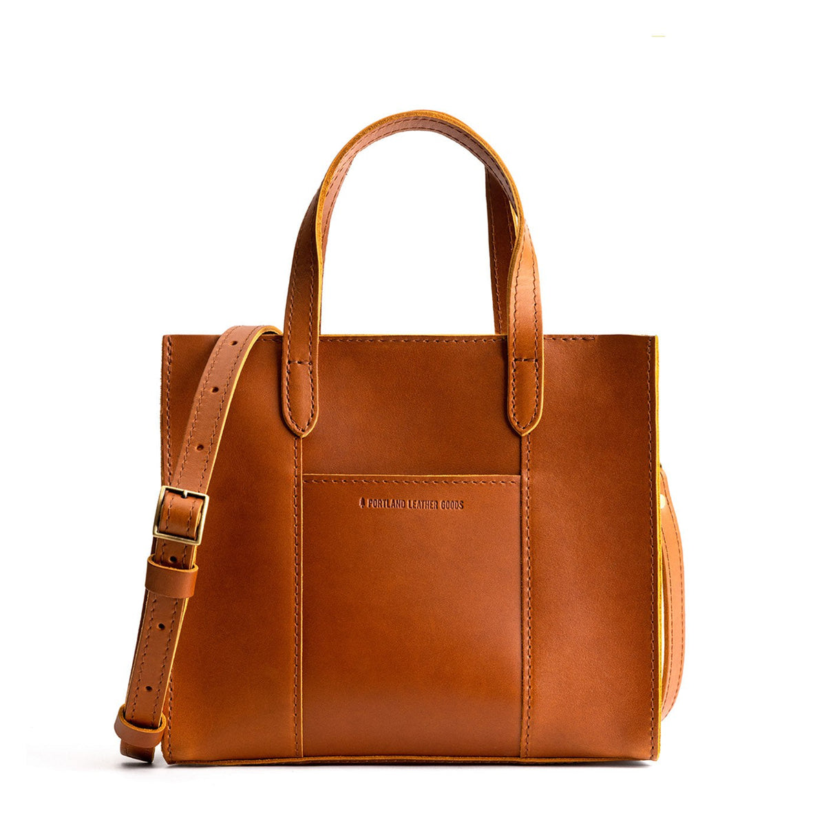 'Almost Perfect' Lola Crossbody Tote - Honey / Zipper