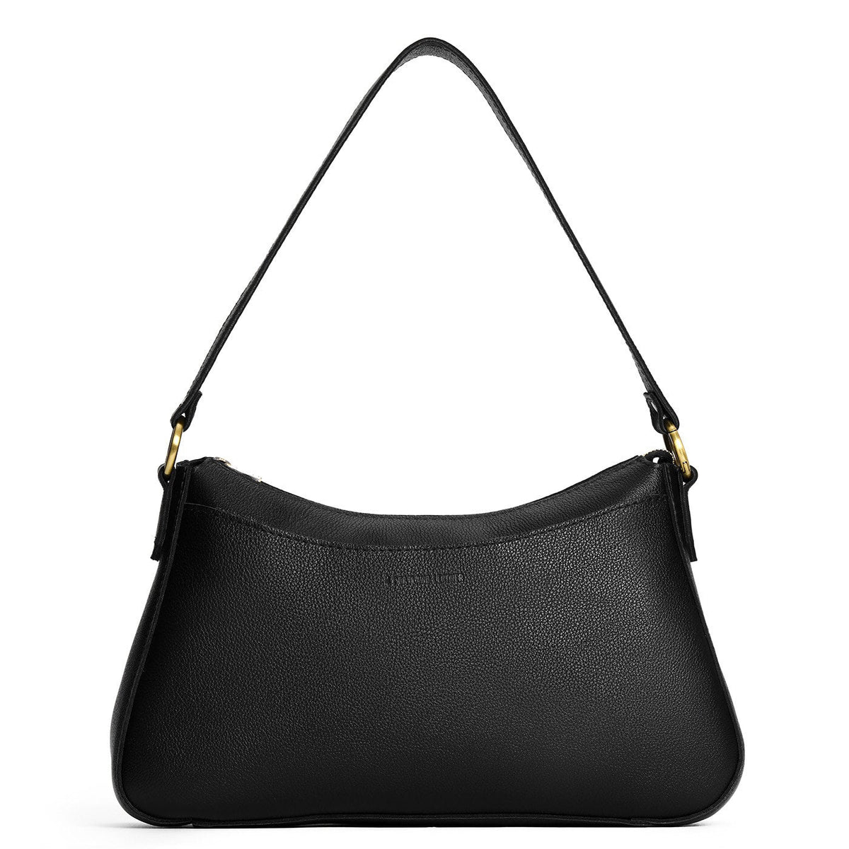 'Almost Perfect' Lucy Shoulder Bag - Pebbled Black / Large
