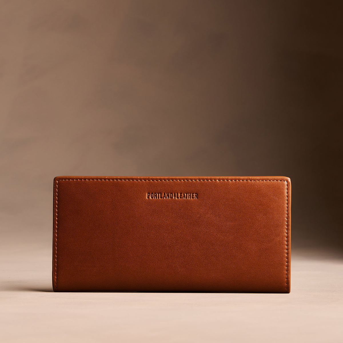 Luxe Slim Wallet - Vintage Tan / Large