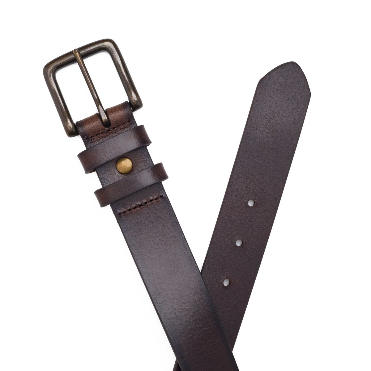 Men's Frontier Leather Belt - Java