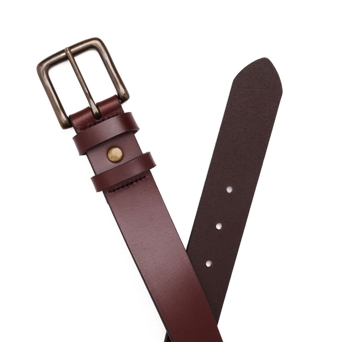 Men's Frontier Leather Belt - Pecan