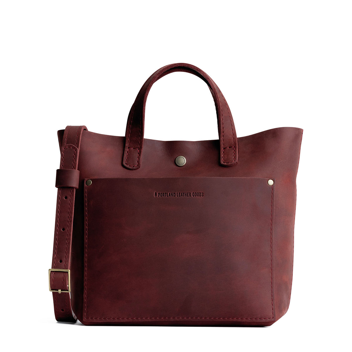 Mini Crossbody Tote - Merlot / Classic