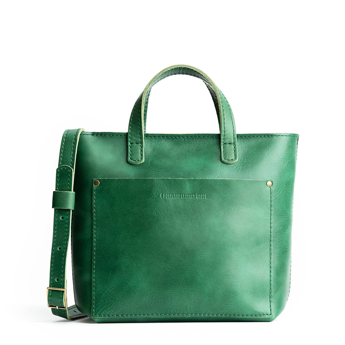 Mini Crossbody Tote - Cowboy Mint / Zipper