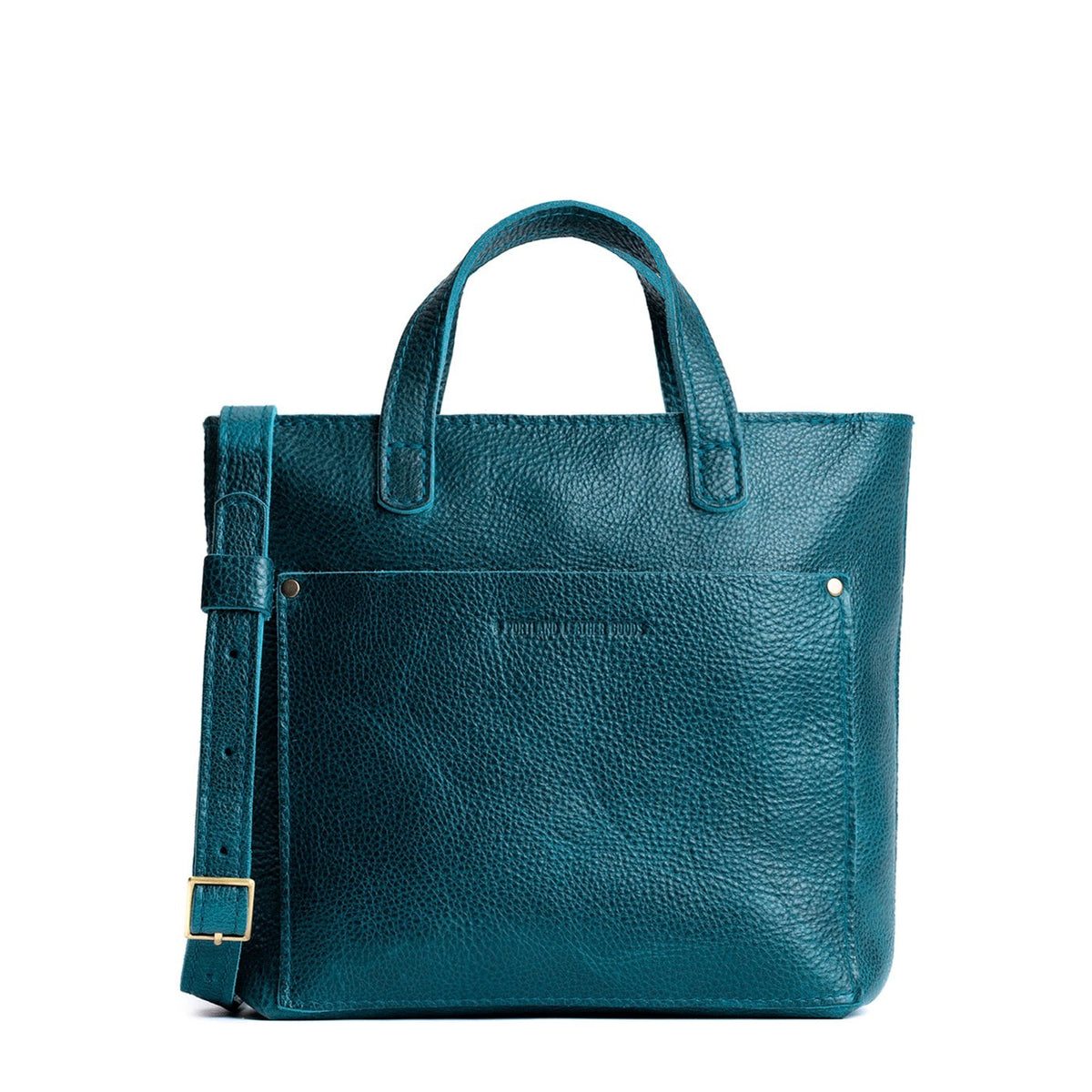 Mini Crossbody Tote - Lagoon / Zipper
