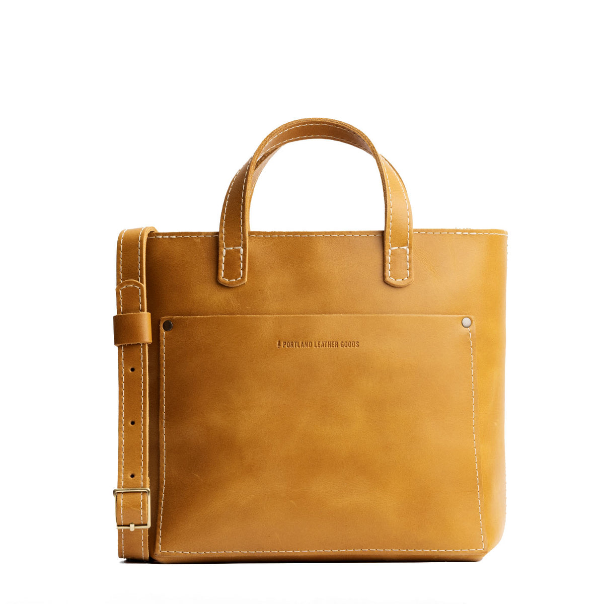 Mini Crossbody Tote - Mango / Zipper