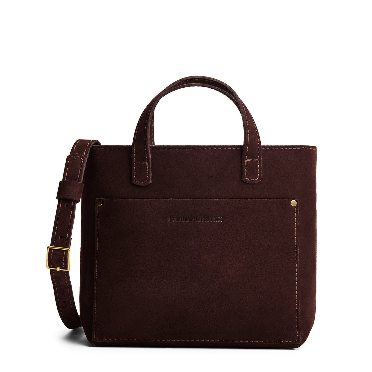 Mini Crossbody Tote - Velvet Brown / Zipper