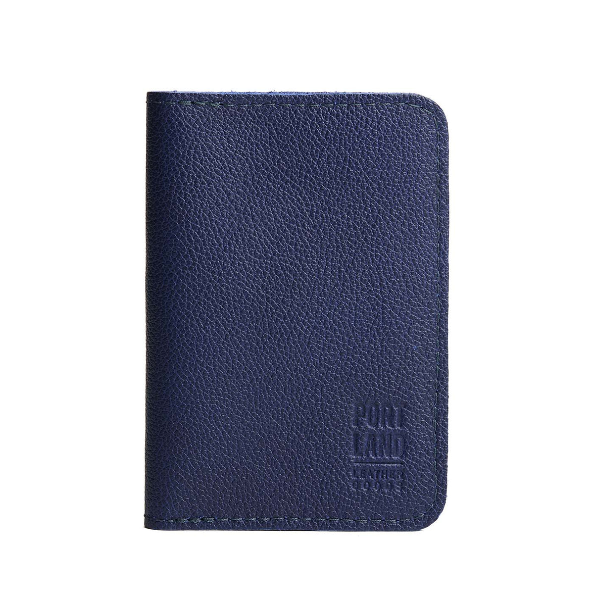 'Almost Perfect' Leather Modern Passport Holder - Cobalt