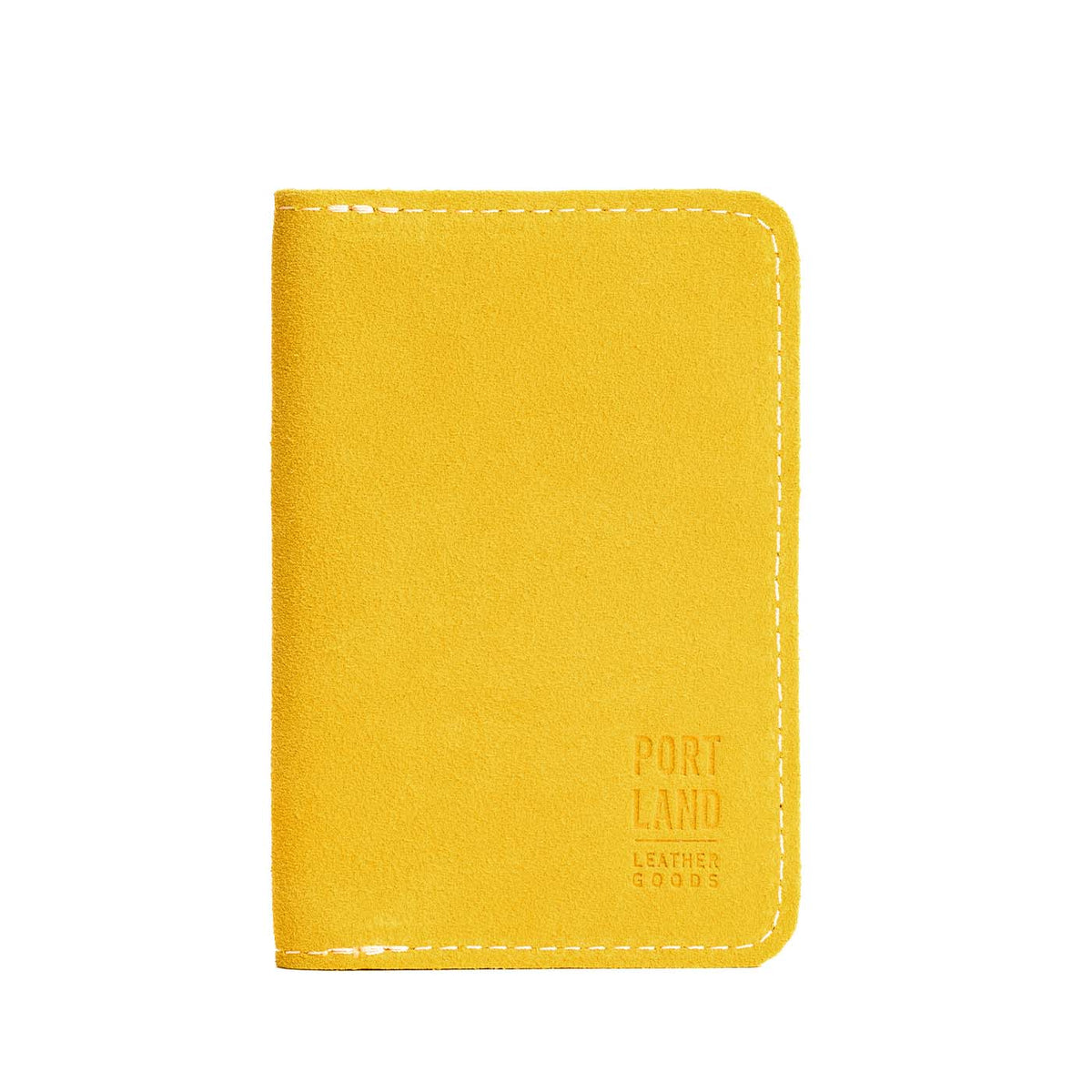 'Almost Perfect' Leather Modern Passport Holder - Hello Yellow