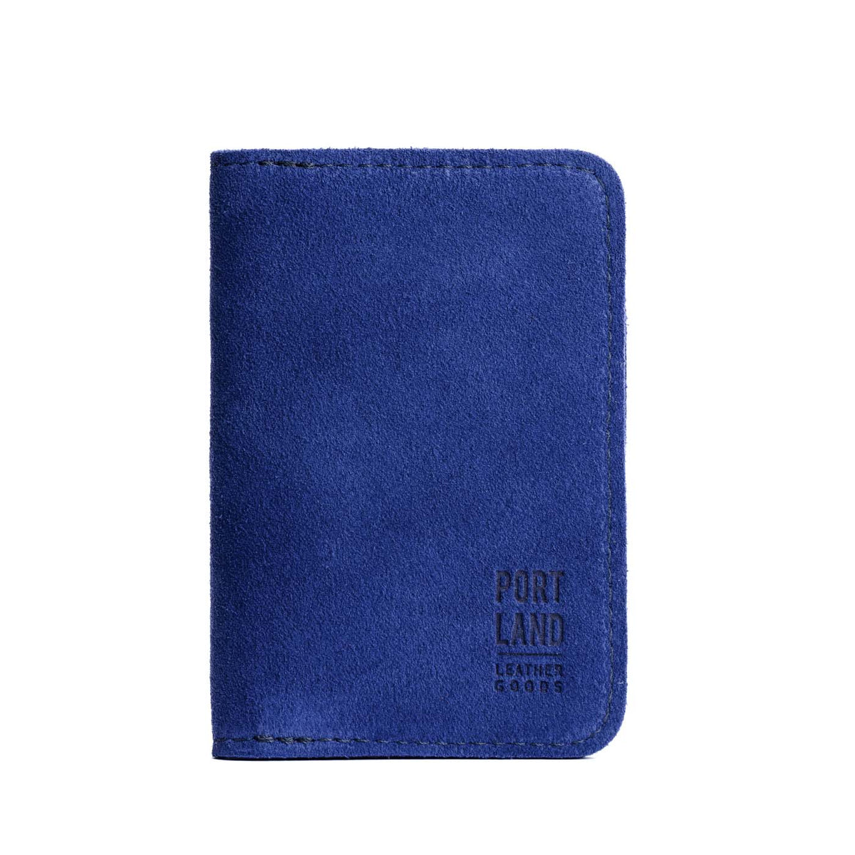 'Almost Perfect' Leather Modern Passport Holder - Joni Blue
