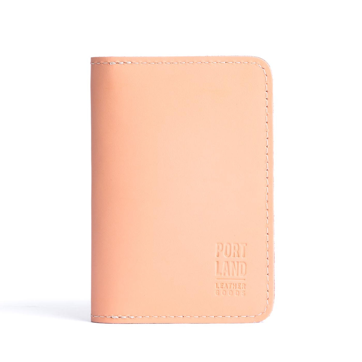 'Almost Perfect' Leather Modern Passport Holder - Mamey