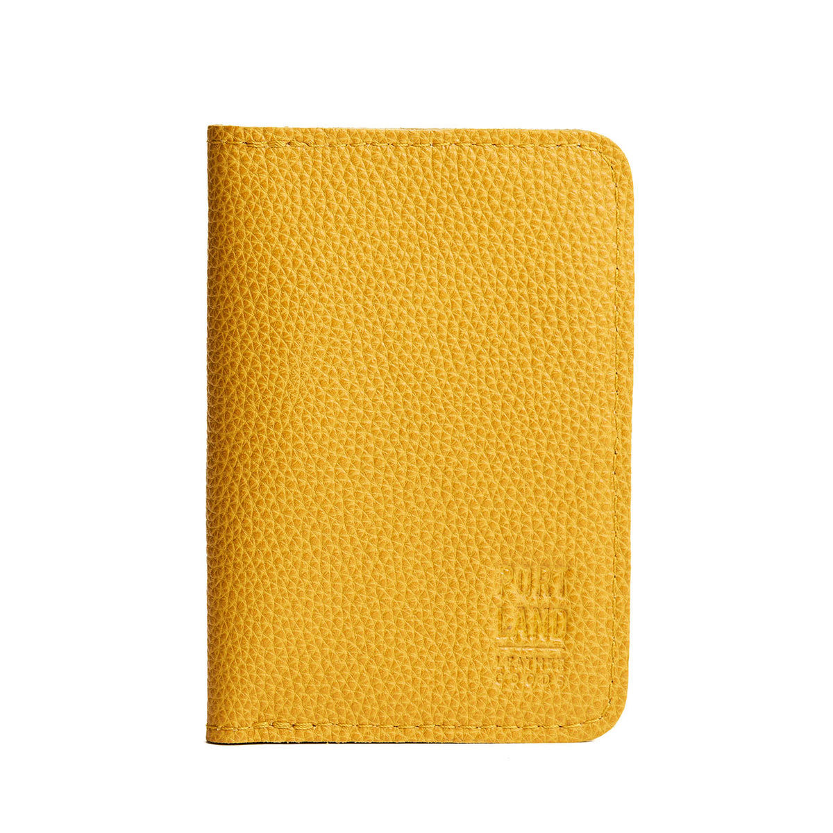 'Almost Perfect' Leather Modern Passport Holder - Sunshine