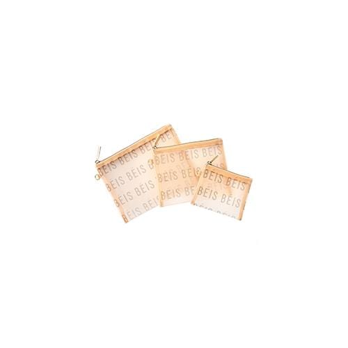 The Mesh Pouch Trio in Beige - Image 5