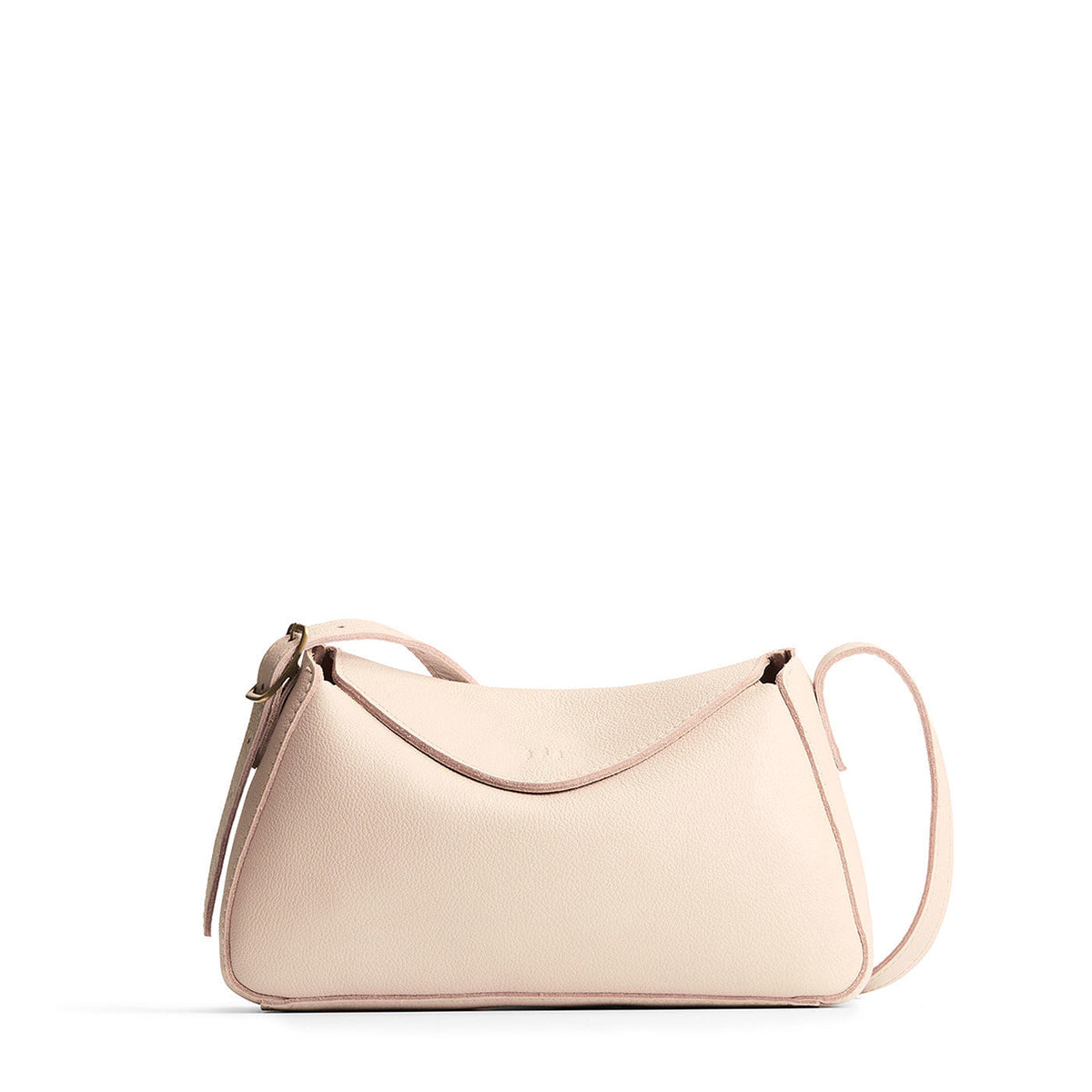 Neruda Crossbody Bag - Pebbled Bone / Small