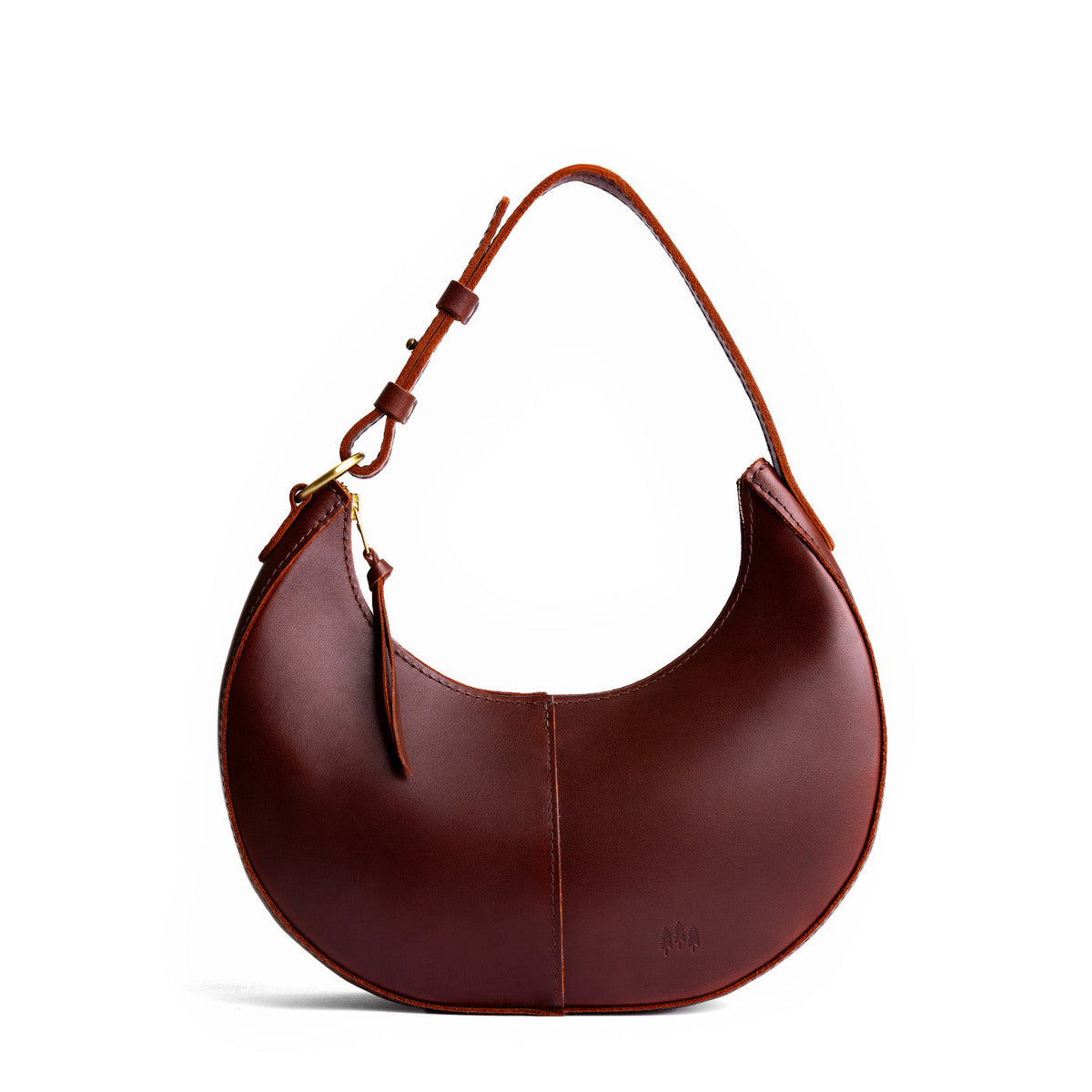 'Almost Perfect' Nora Shoulder Bag - Cognac / Small