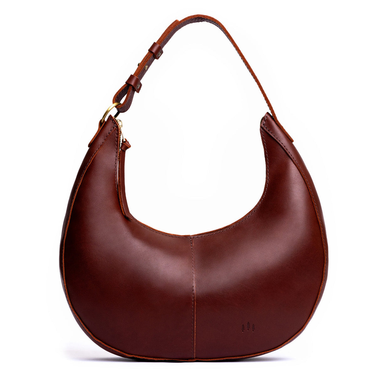 'Almost Perfect' Nora Shoulder Bag - Cognac / Large