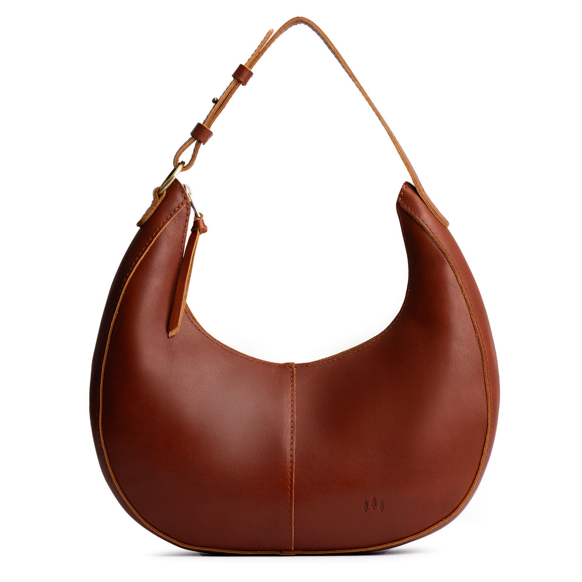 'Almost Perfect' Nora Shoulder Bag - Chestnut / Large